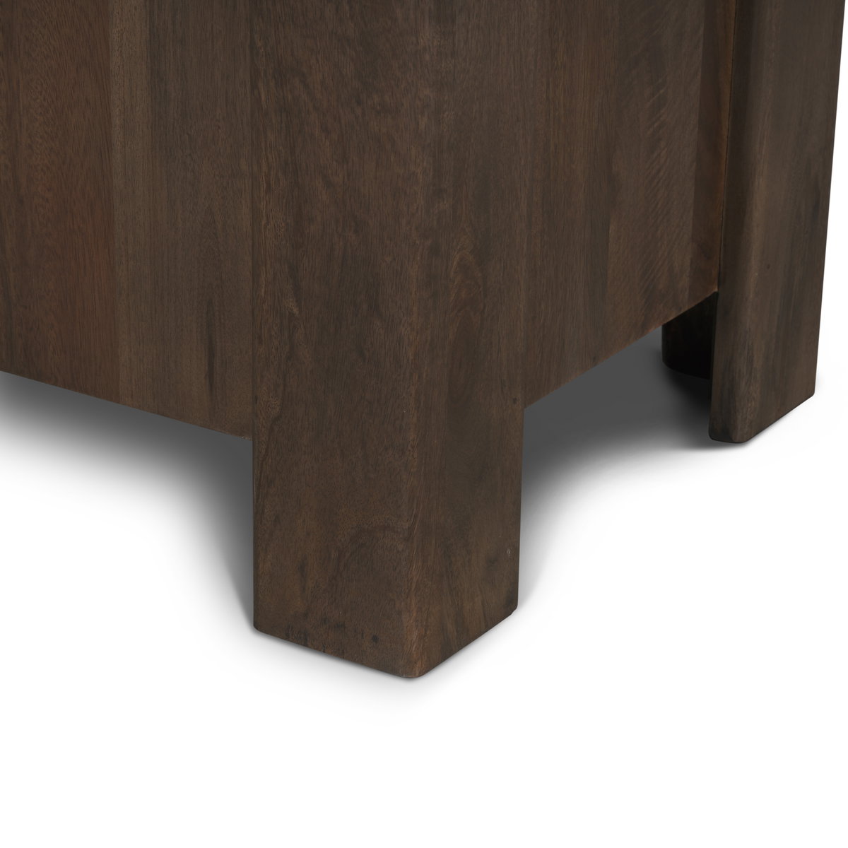 Wallen 2 Door Solid Dark Brown Wood with 3 Drawers Sideboard, Sideboards & Buffet by Mercana, 79" length x 21" width x 33" height View 11