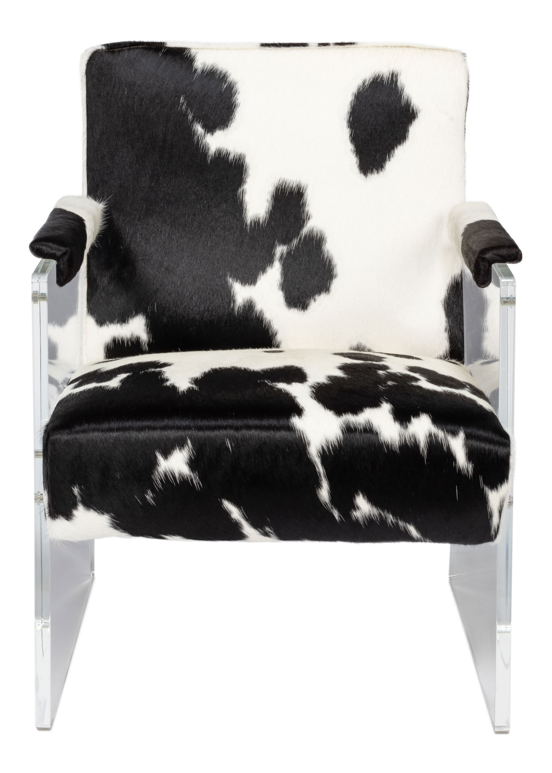 Holloway Armchair, Black & White, Seating by Sarreid, 24" length x 32" width x 31" height View 2