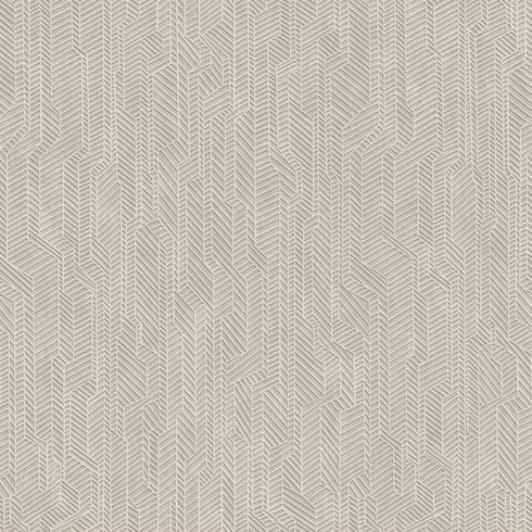 Grey & Grey Metropolis Geometric Wallpaper