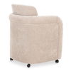 Mesto Rolling Dining Chair Taupe, by Moe's Home, 26" width x 32.5" height x 25.6" depth thumbnail 3