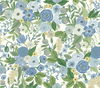 Garden Party Blue & Green Multi Peel & Stick Wallpaper thumbnail 0