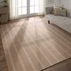 Memento Handmade Indoor/Outdoor Striped Beige/ Ivory thumbnail 2