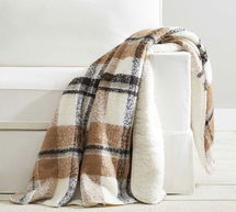 Online Designer Hallway/Entry Lodge Plaid Sherpa Back Throw