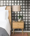 Watercolor Check Black & White Wallpaper thumbnail 6