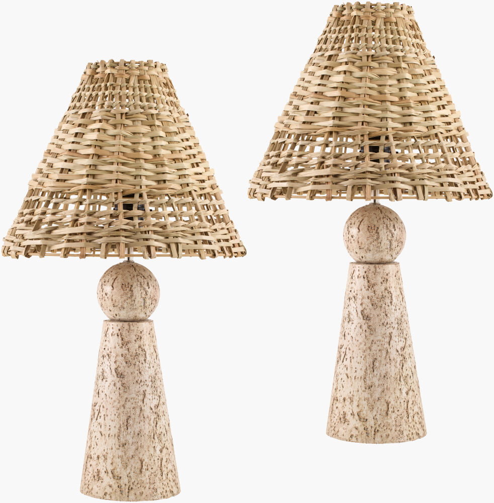 Teslin Accent Table Lamp, by Surya, 12" width x 22" height