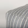 Kensie Large Blue Striped Pouf, Ottoman by Mercana, 14" length x 22" width x 22" height thumbnail 7