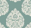 Teardrop Damask Teal Wallpaper thumbnail 0