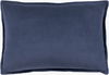 Cotton Velvet Lumbar Pillow, Decorative Pillow by Surya, 13" length x 19" width thumbnail