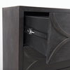 Giselle I 40L x 16W Dark Brown Fir Veneer 3 Drawer Accent Cabinet, Cabinets & Chest by Mercana, 39.96" length x 15.94" width x 31.89" height thumbnail 11