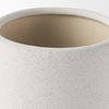 Dylan Small Textured Off White with Handles Ceramic Vase, by Mercana, 6.25" length x 9.5" width x 10" height thumbnail 10