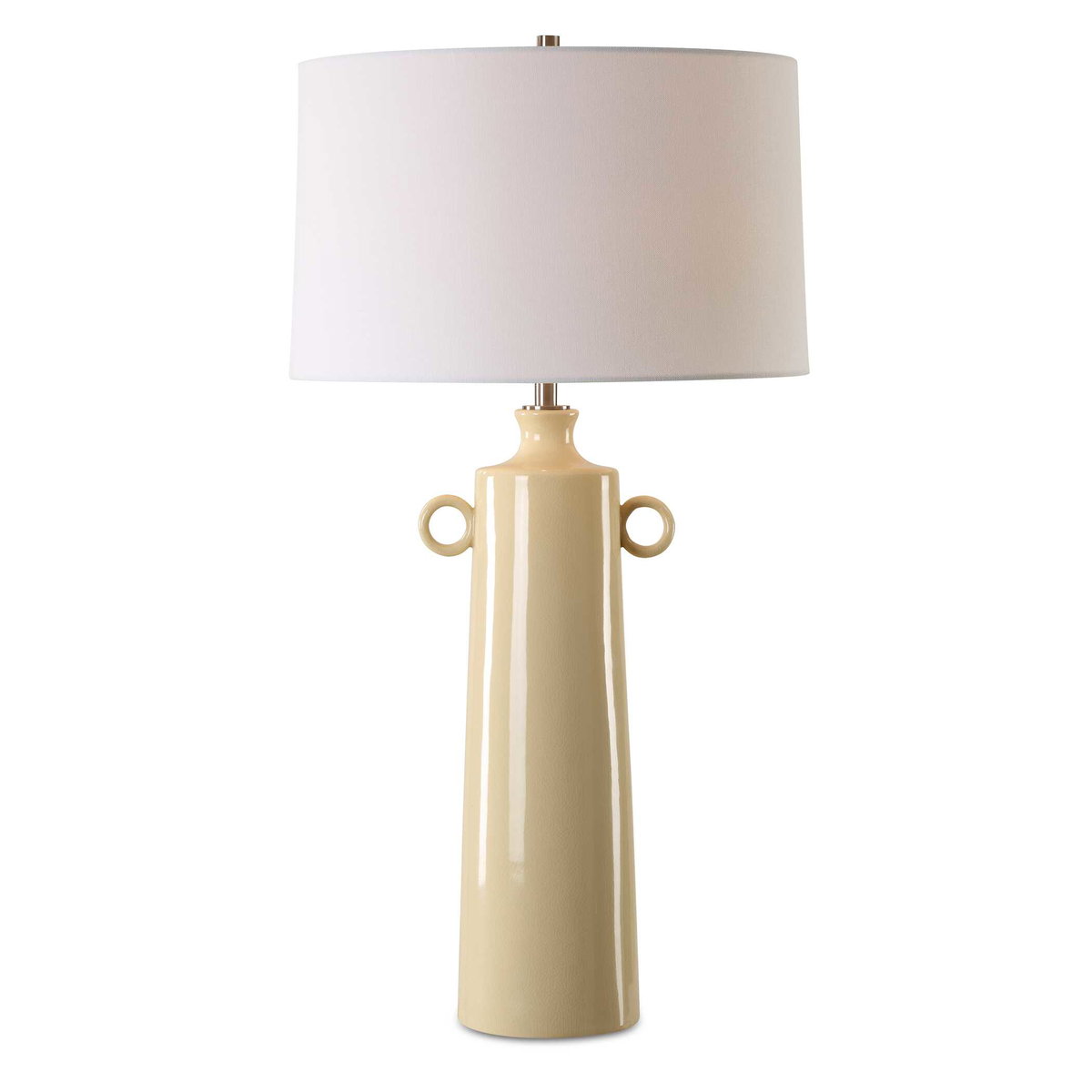 Florero Pale Yellow Table Lamp, by Uttermost, 17" width x 32" height x 17" depth View 1