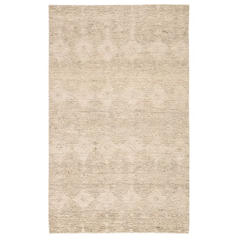 Jaipur Living Dentelle Handknotted Geometric Beige Area Rug