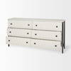 Savannah White Fir Veneer with Gray Metal 6-Drawer Sideboard, Sideboards & Buffet by Mercana, 62.6" length x 15.75" width x 31.5" height thumbnail 8