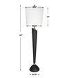 Cypher Modern Buffet Lamp, Table Lamp by Uttermost, 10" width x 36" height x 10" depth thumbnail 3