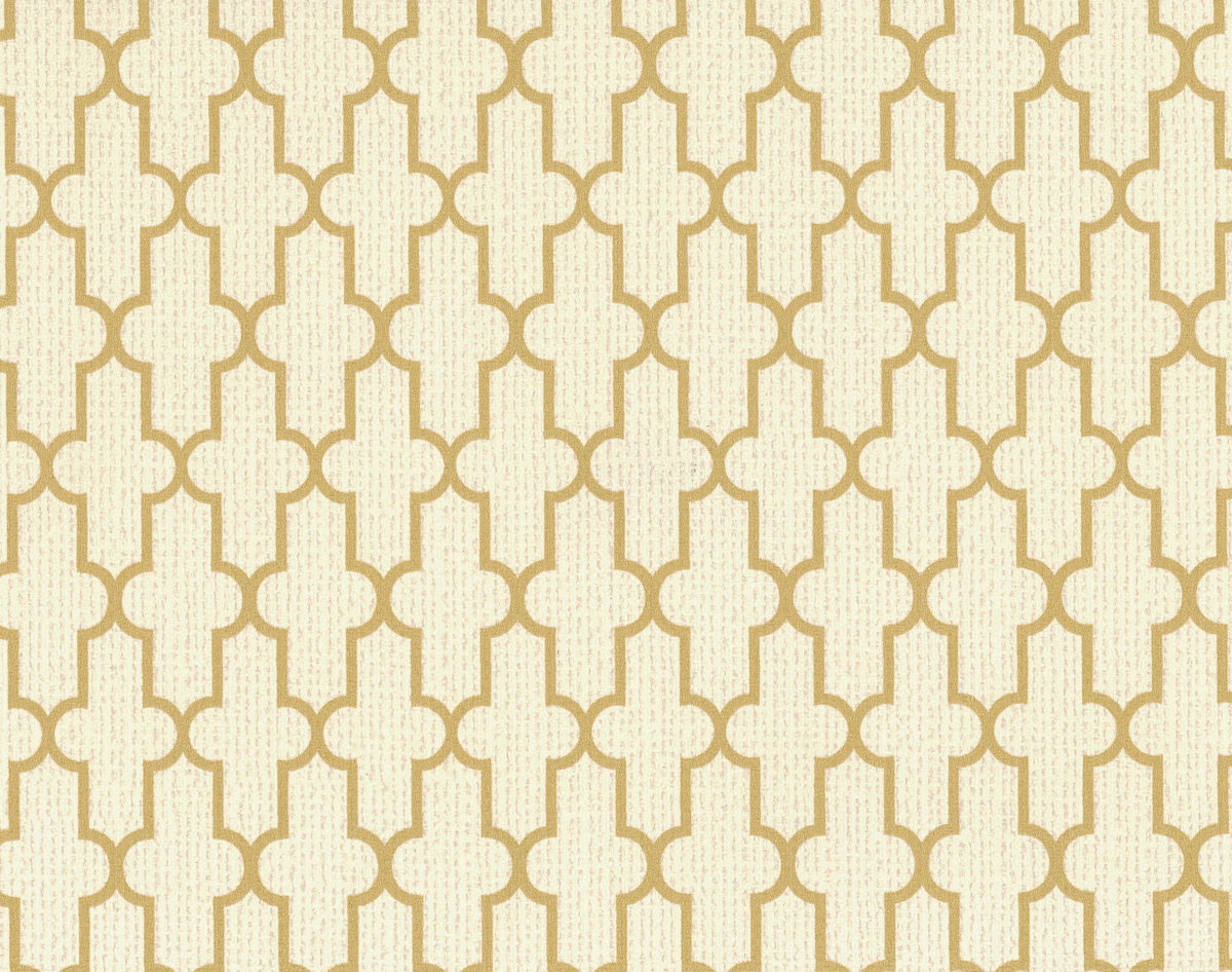 Frame Geometric Cream Wallpaper, by York Wall, 33' length x 1'9" width x 0.02" depth