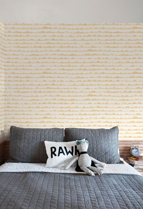 Hill & Horizon Yellow Wallpaper