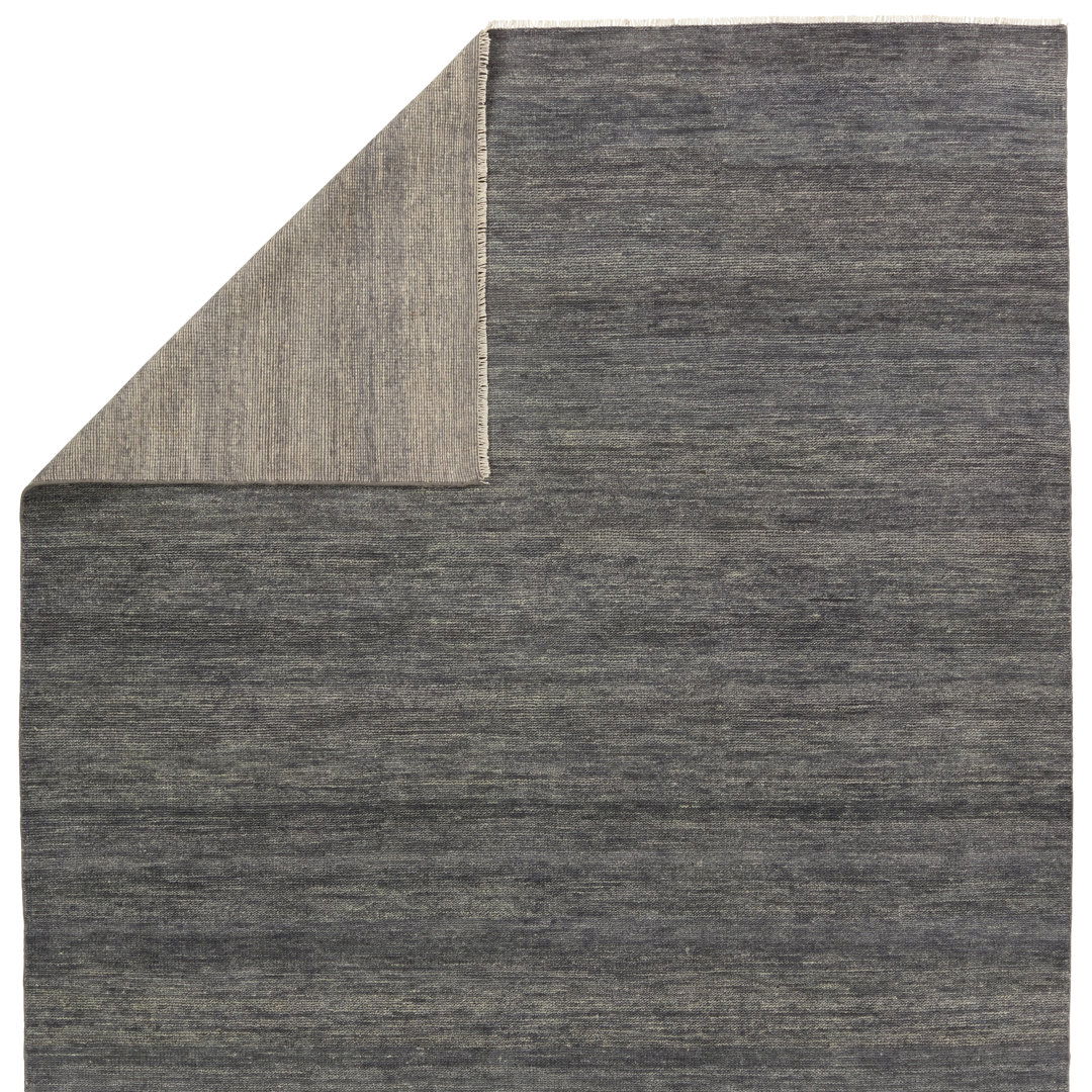 Jaipur Living Origin SAG10 Handknotted Solid Dark Gray Area Rug (6'x9') large image 