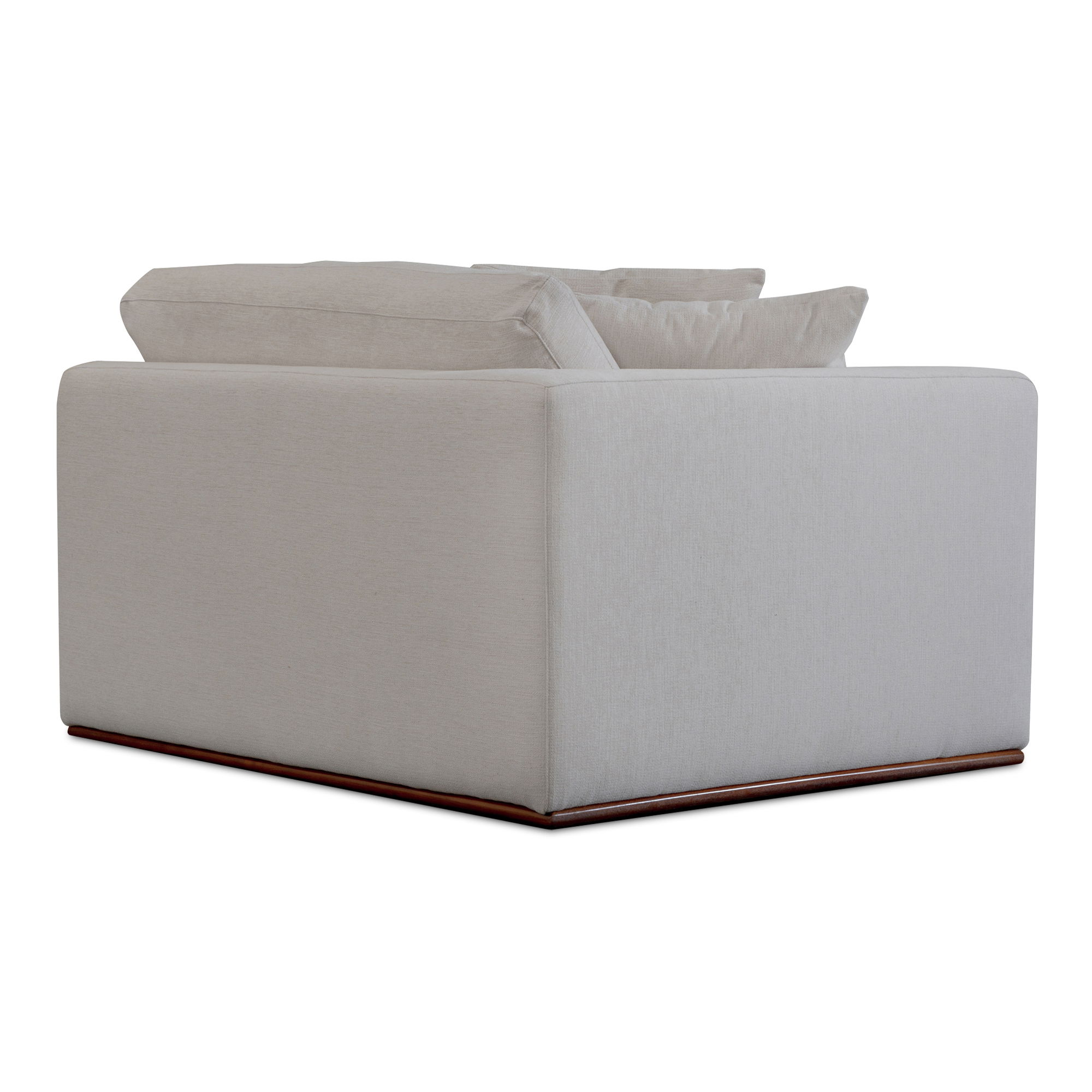 Rue Left Arm Facing Chair Off White, Sectional Sofa by Moe's Home, 47.6" width x 23.6" height x 41" depth View 2