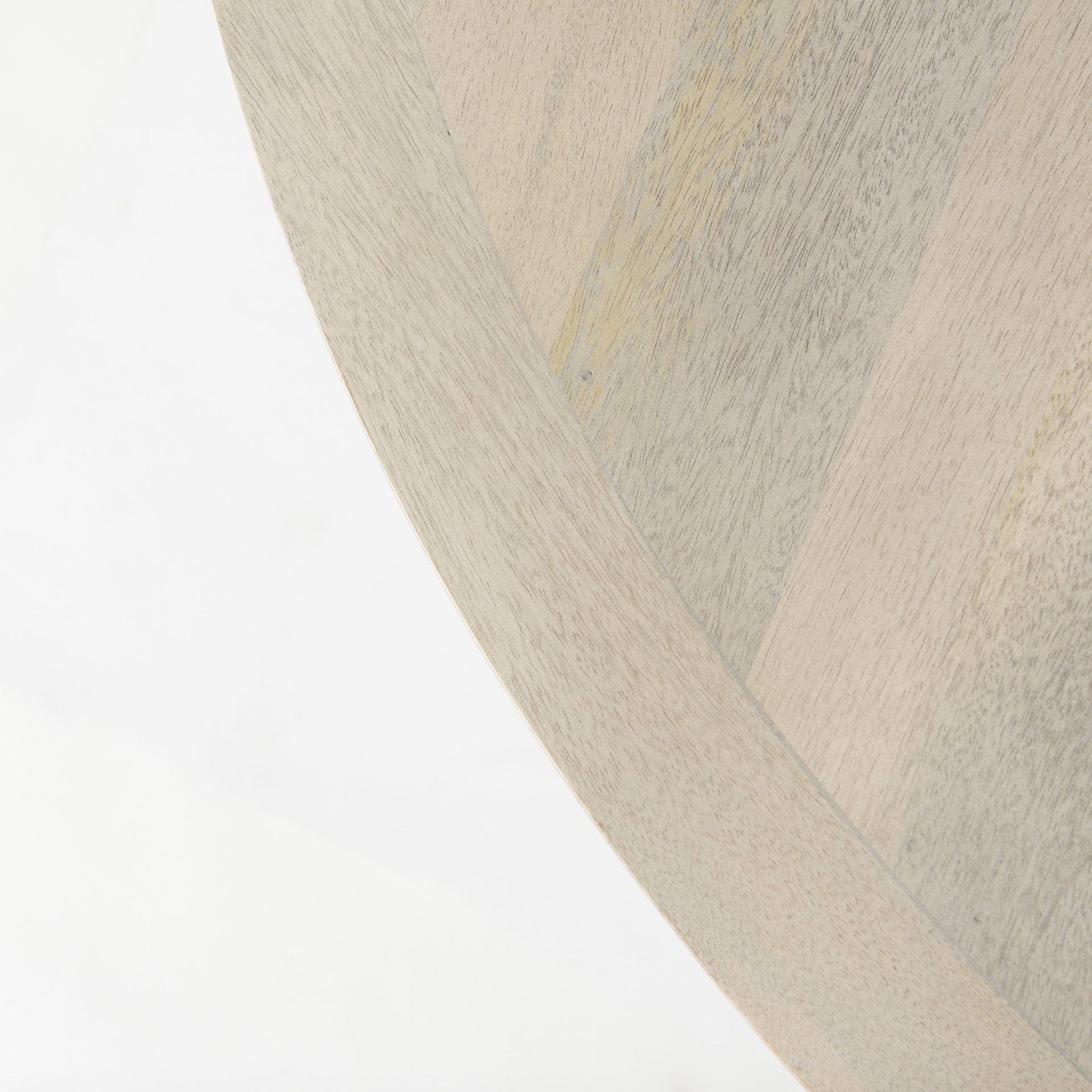 Liesl 54.L x 54.0W x 30.0H Barely Gray Finished Wood with Circular Top Dining Table, by Mercana, 54" length x 54" width x 30" height View 8