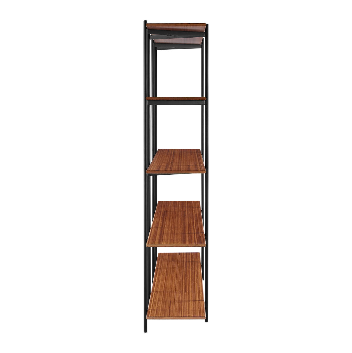 Studio Plus Metal Shelf, Amber, Shelving & Bookcase by Greenington, 13.5" length x 55" width x 66" height View 4