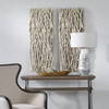 Gathered Teak Bleached Wood Wall Decor, Art by Uttermost, 19" width x 49" height x 3.5" depth thumbnail 7
