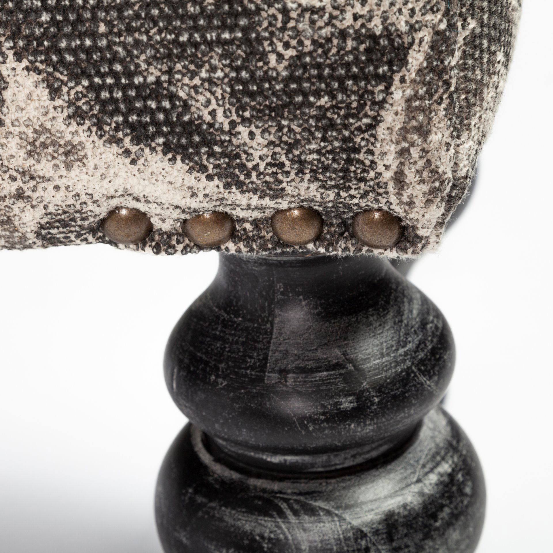 Alhambra 55L x 14W Upholstered Gray Seat with Black Wood Legs Accent Bench large image 