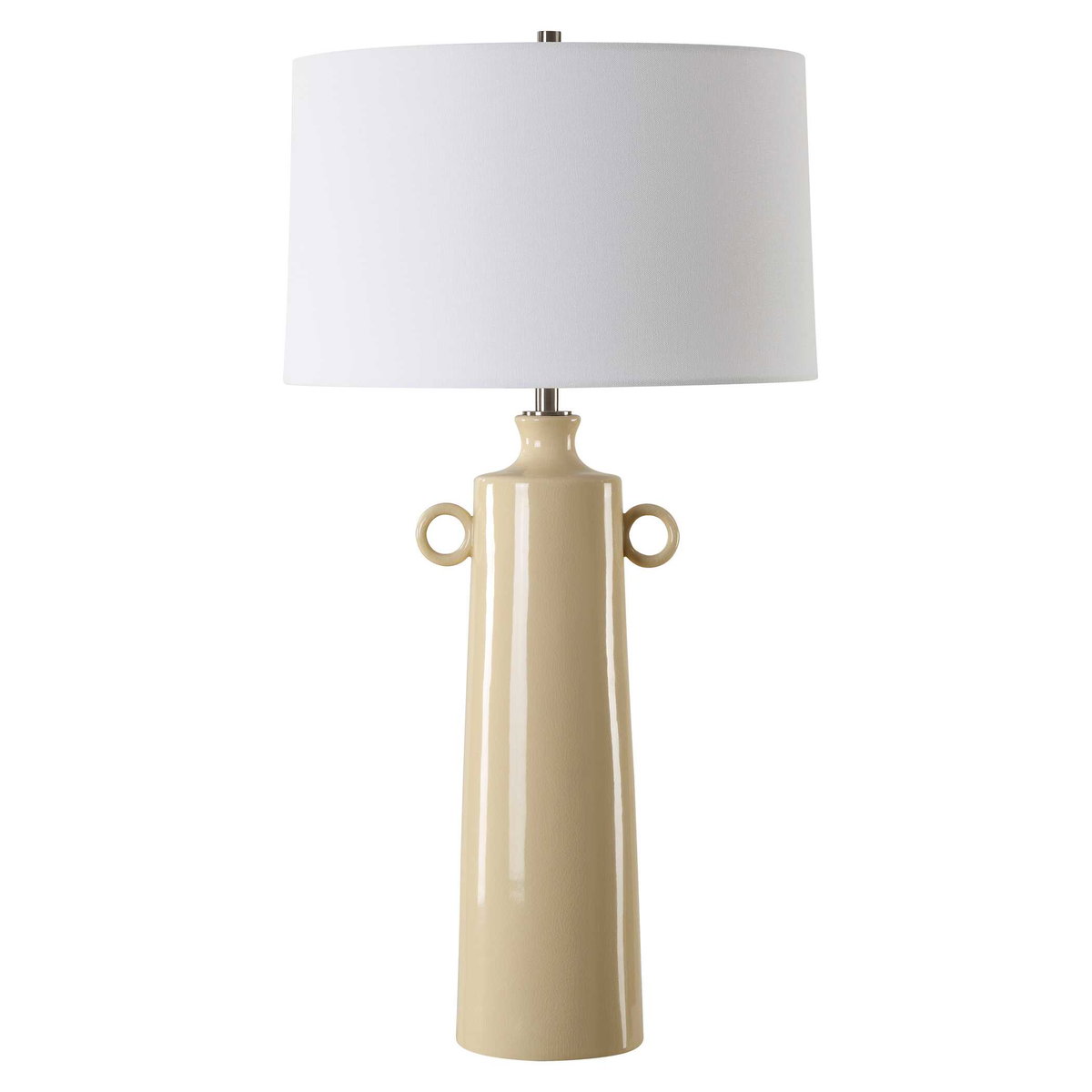 Florero Pale Yellow Table Lamp, by Uttermost, 17" width x 32" height x 17" depth View 5