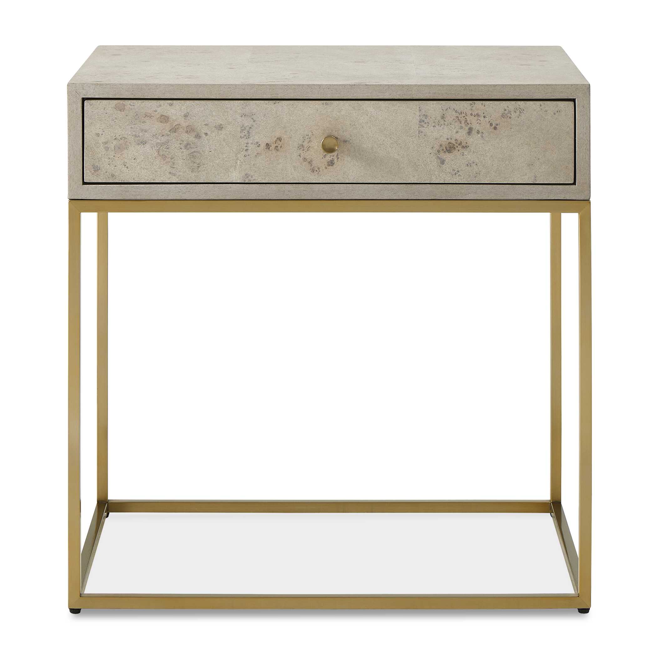 Pembrook Light Washed Side Table, Furniture by Uttermost, 25" width x 25" height x 18" depth View 1