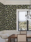 Peacock Estate Black Wallpaper thumbnail 1