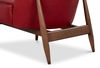 Pindar Armchair, Leather, New Rouge,Red thumbnail 15