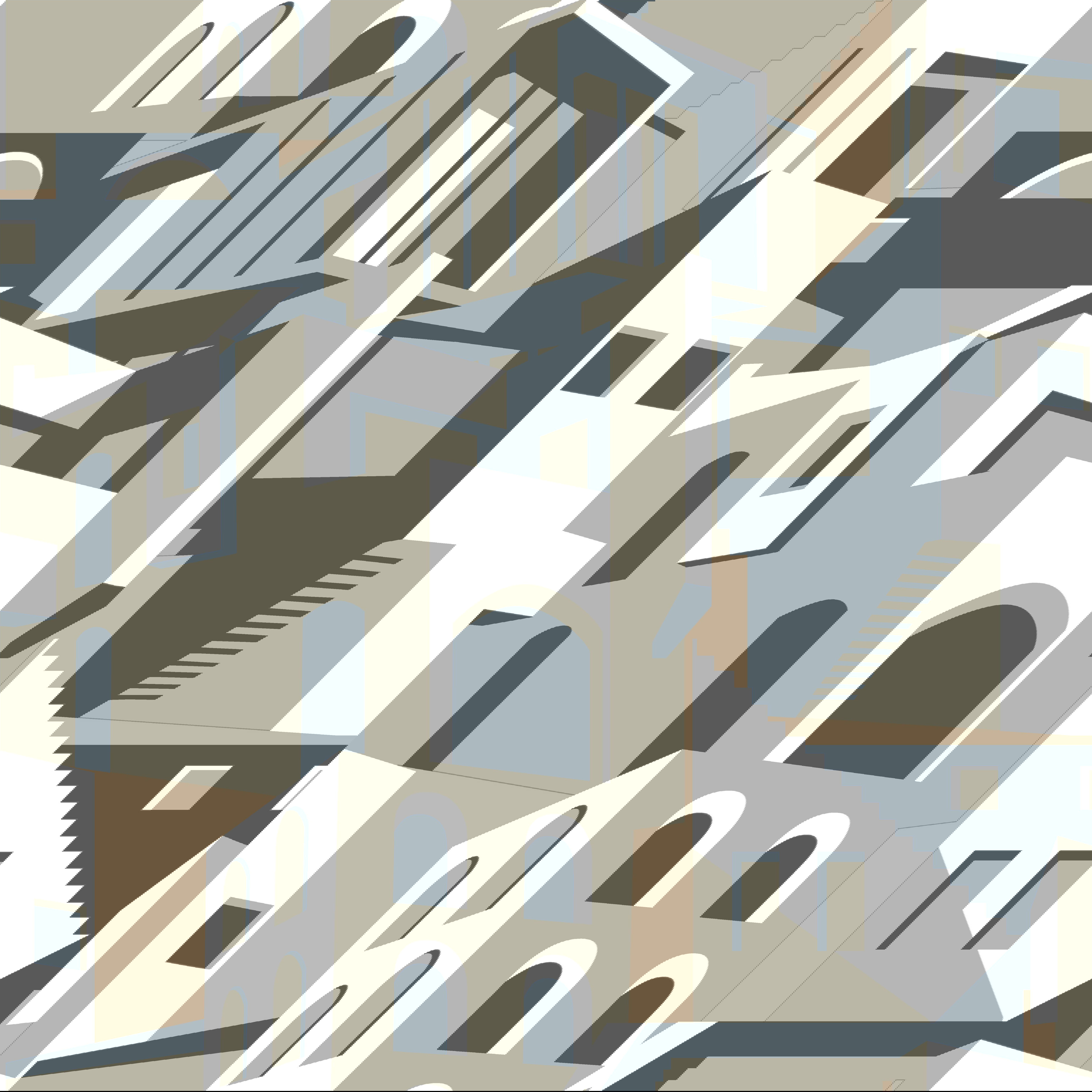 Architectural over Architectural Beige & Grey Peel & Stick Wallpaper large image 