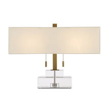 Online Designer Combined Living/Dining Digby Crystal Table Lamp, Antique Brass