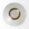Pearl Short White Gold Rim Glass Vase thumbnail 7