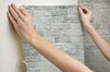 Stretcher Brick Grey Peel & Stick Wallpaper thumbnail 6