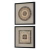 Intertwine Knit Paper Shadow Box Set/2, Art by Uttermost, 23.62" width x 23.62" height x 2" depth thumbnail 5