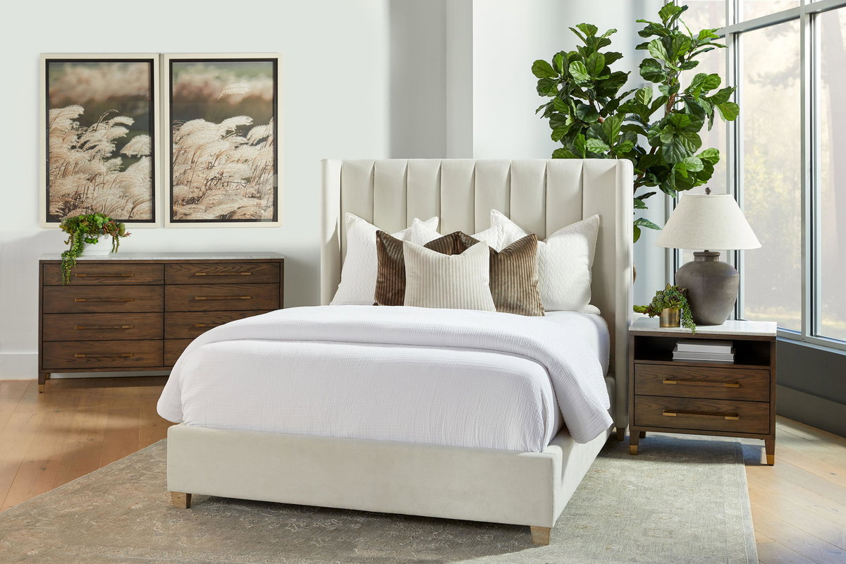 Chandler Queen Bed, by Essentials for Living, 71.25" width x 61.75" height x 87" depth View 18