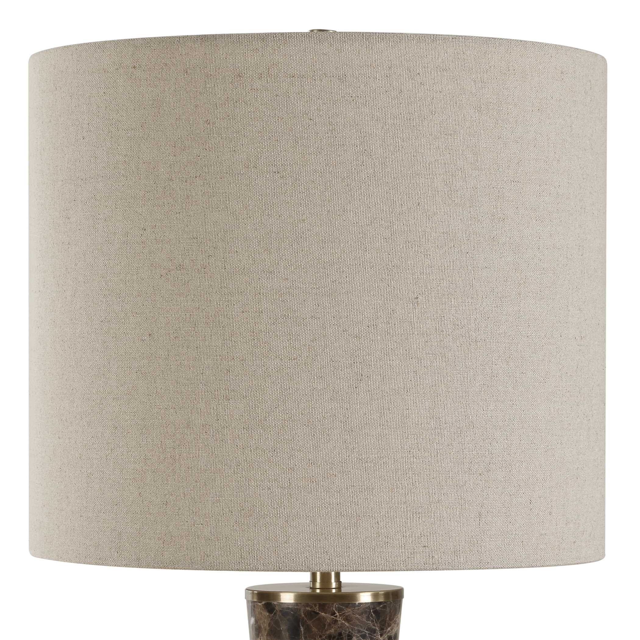 Jameson Marble Cones Table Lamp, by Uttermost, 14" width x 38.5" height x 14" depth View 6