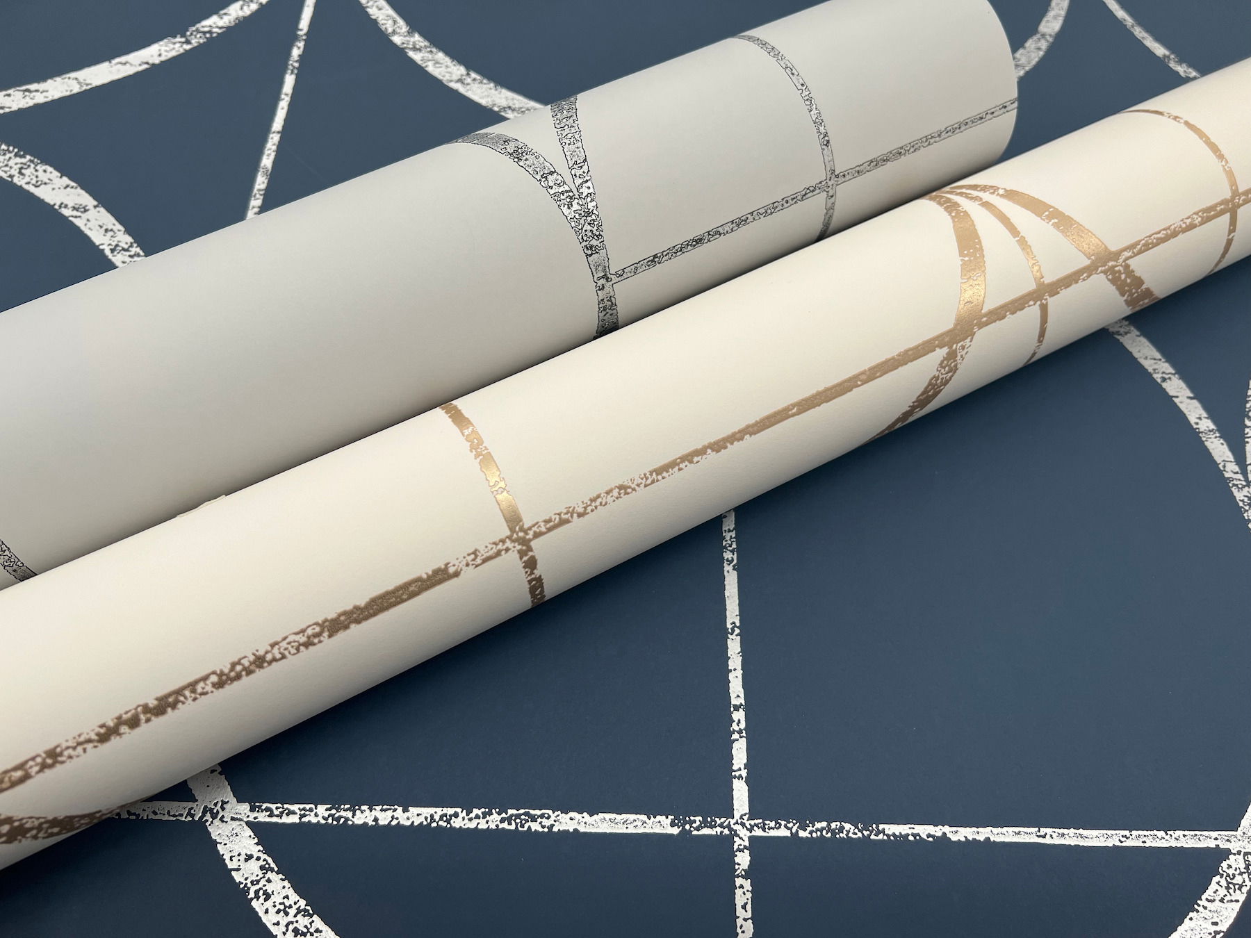 Sun Circles Cream & Gold Wallpaper large image 