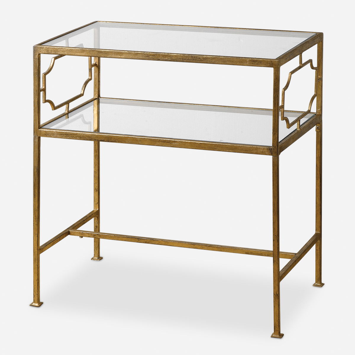 Genell Side Table, Side & End Table by Uttermost, 23.87" width x 25.75" height x 14" depth View 1