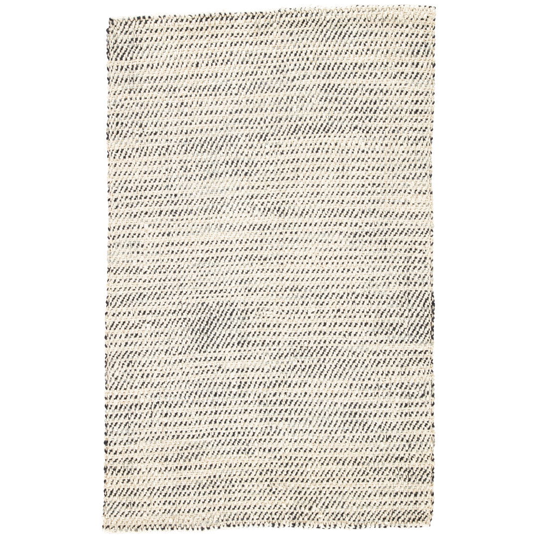 Handmade Jute White/Black Area Rug large image 