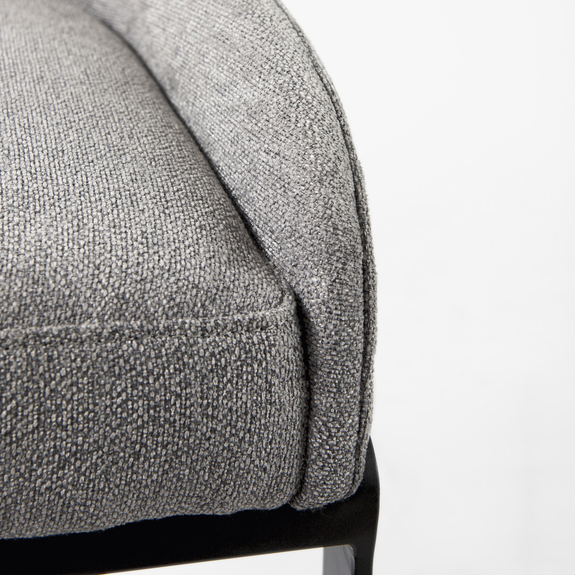 Hollyfield 20.5 x 19.7 x 28.7 Gray Fabric Seat with Gray Metal Base Counter Stool large image 