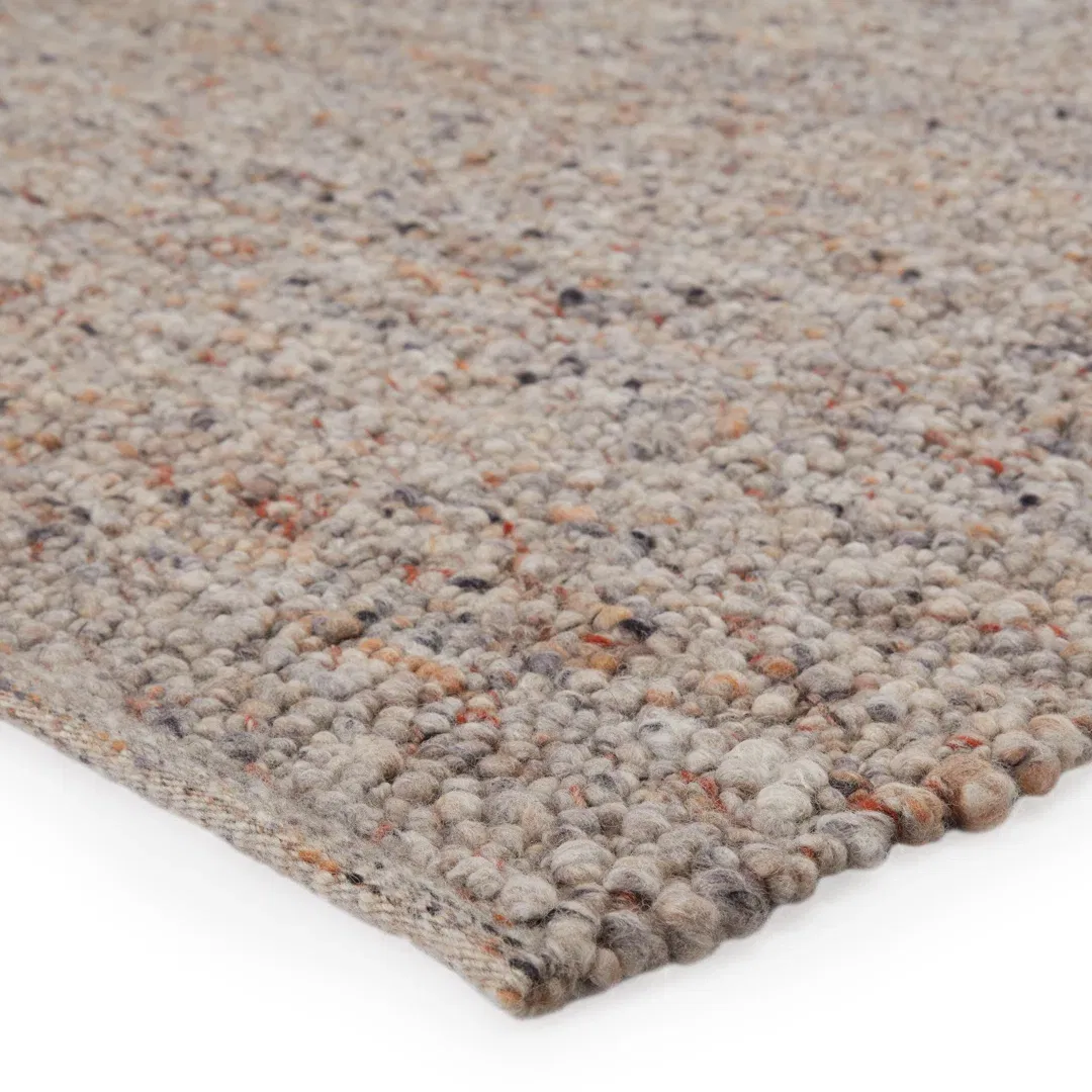 Jaipur Living Hadren QTM02 Handmade Solid Light Gray and Tan Area Rug (5'x8') large image 