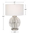 Repetition White Marble Table Lamp, by Uttermost, 17" width x 24.5" height x 17" depth thumbnail 3