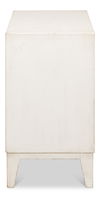Willow 3 Drawer Commode, Antique White, Cabinets & Chest by Sarreid, 26" length x 16" width x 28" height thumbnail 3