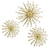 Aga Gold Metal Wall Decor Set/3, Art by Uttermost, 11.25" width x 7.5" height x 11.25" depth thumbnail 10