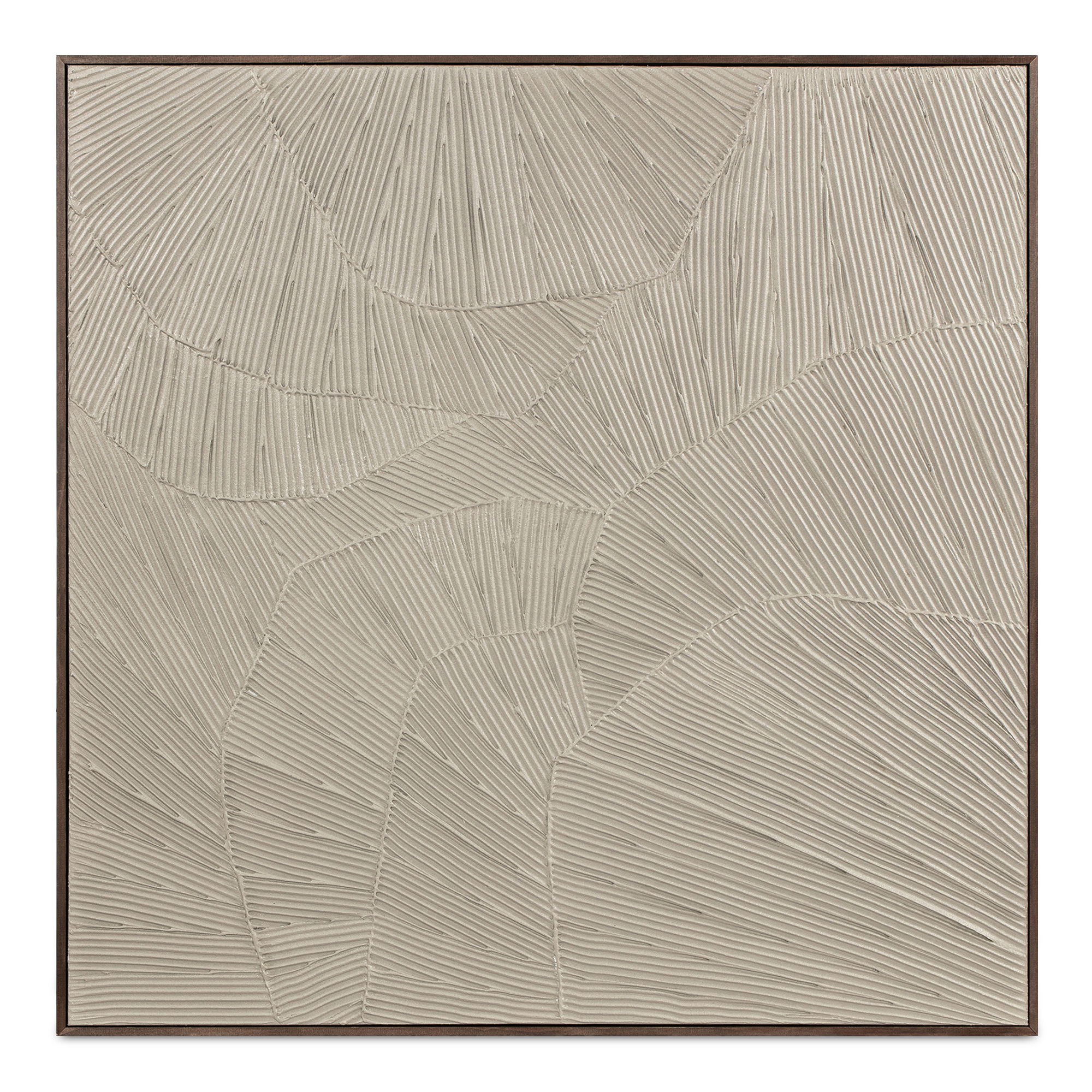 Flutter Framed Painting Cool Beige large image 