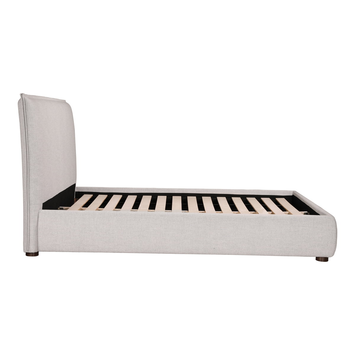 Luzon King Bed Light Grey, by Moe's Home, 85.5" width x 45.5" height x 88.5" depth View 5