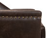 Granville Leather Chair, Seating by Sarreid, 28" length x 28" width x 32" height thumbnail 5