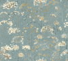 Botanical Fantasy Blue & Beige Peel & Stick Wallpaper, by York Wall, 20' length x 2'3" width x 0.02" depth thumbnail