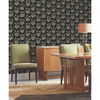 Meadow Flowers Black & Rose Gold Metallic Wallpaper thumbnail 3